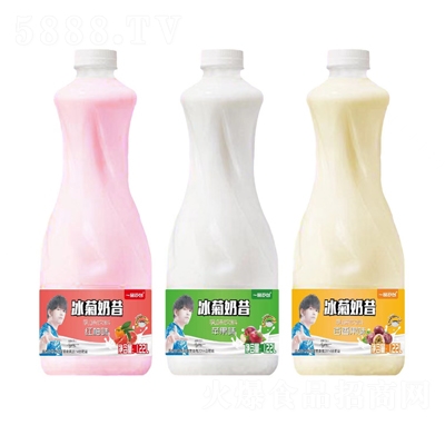 一品云臺冰菊奶昔紅柚+蘋果+百香果味乳味飲料1.22升