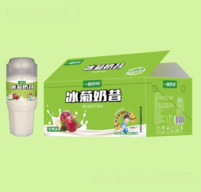 一品云臺冰菊奶昔蘋果味乳味飲料380mlX15瓶