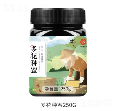 譚氏結(jié)晶蜂蜜500g原蜜瓶裝新鮮多花蜜蜂場(chǎng)代發(fā)