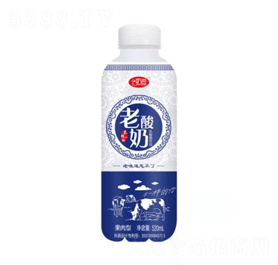 小奶包果肉型老酸奶大瓶裝學(xué)生成人早餐奶下午茶招商520ml