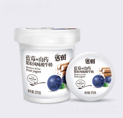 新希望天香活潤藍莓+山藥果粒風(fēng)味酸牛奶