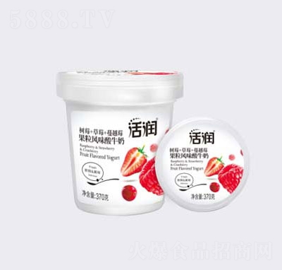 新希望天香活潤樹莓+草莓+蔓越莓果粒風(fēng)味酸牛奶