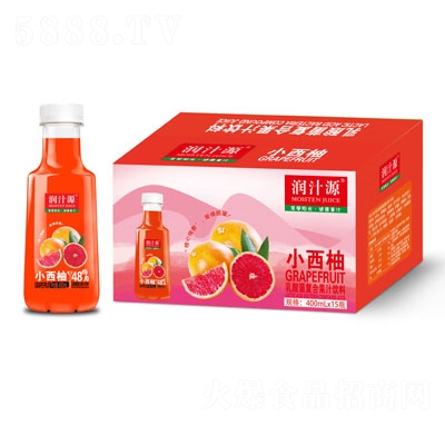潤汁源小西柚乳酸菌復(fù)合果汁飲料400mlX15瓶夏季飲品招商