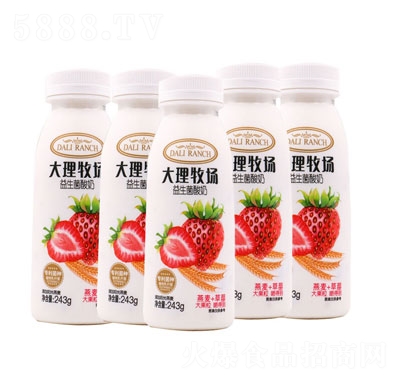 歐亞大理牧場益生菌酸奶發(fā)酵酸奶草莓味招商