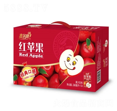 惠爾康紅蘋果果汁飲料招商代理248ml×24