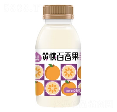 奶牛夢工場真源黃桃百香果風味酸乳酸奶