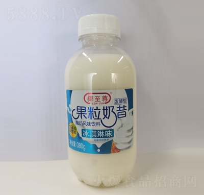 椰至尊果粒奶昔冰淇淋味380g酸奶風味飲料招商代理
