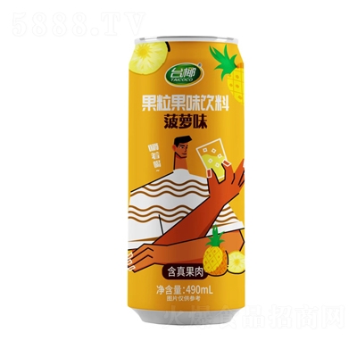 臺椰果粒果味飲料菠蘿味490ml
