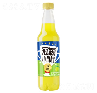 冠潁小青檸味汽水碳酸飲料520ml