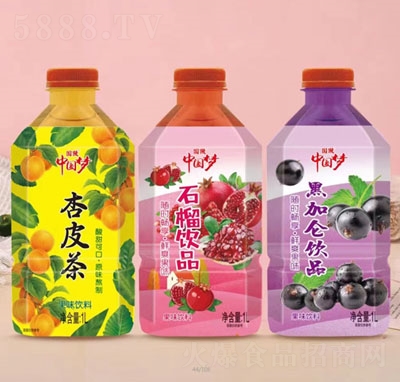 國傲果味飲料1L