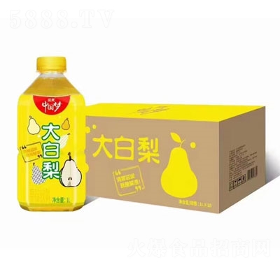 國傲大白梨果味飲料1LX10