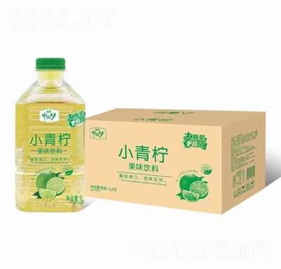 國傲小青檸果味飲料1LX10