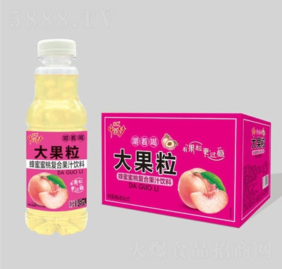 國傲蜂蜜蜜桃復(fù)合果汁飲料450mlX15