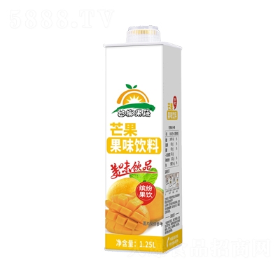 臺椰芒果果味飲料1.25L方盒裝