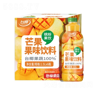 臺椰芒果果味飲料1.5LX6瓶