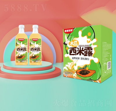 唯唯倍健木瓜西米露風(fēng)味飲料1.25LX6瓶