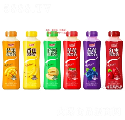 味益純果粒奶乳味飲料500mlX15瓶