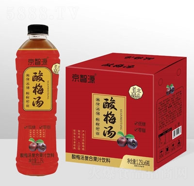 京智源酸梅湯復合果汁飲料1.25LX6