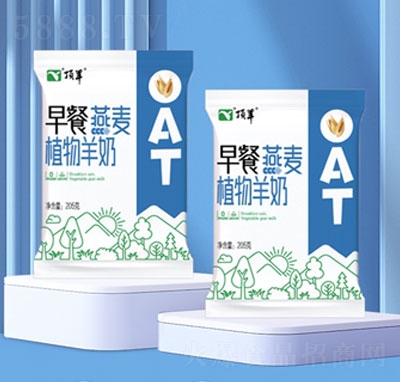 頂羊早餐燕麥植物羊奶復合蛋白飲料205g