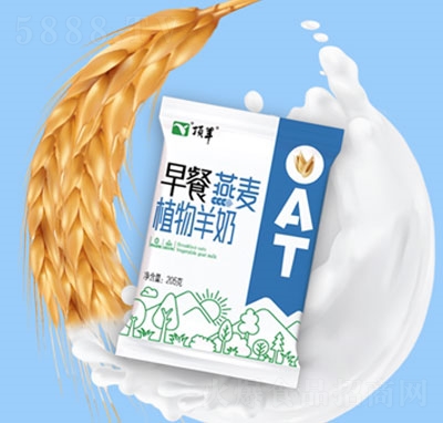 頂羊燕麥植物羊奶復合蛋白飲料205g（袋）