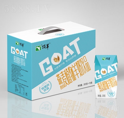 頂羊燕麥植物羊奶復合蛋白飲料205gX10盒