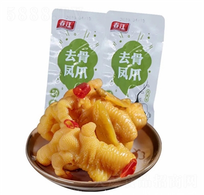 春江散裝無(wú)骨雞爪去骨脫骨鳳爪酸辣檸檬泡椒味小包裝零食