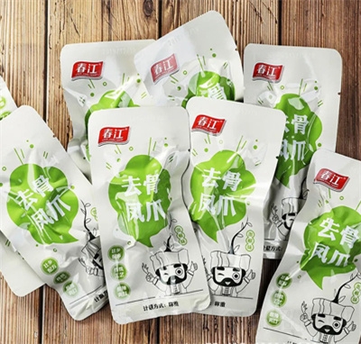 春江散裝無(wú)骨雞爪去骨脫骨鳳爪酸辣檸檬泡椒味小包裝小吃零食
