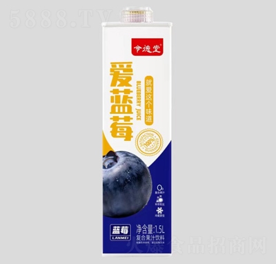 1.5LX6盒令德堂愛藍(lán)莓復(fù)合果汁飲料