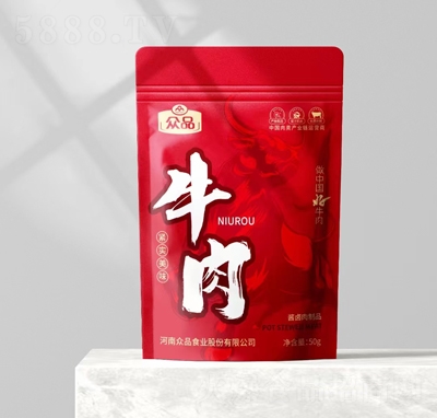 眾品牛肉肉干肉脯鹵味醬牛肉50g