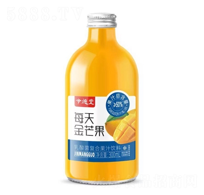 令德堂每天金芒果復(fù)合乳酸菌果汁飲料300ml