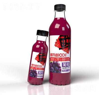 鮮有道100%葡萄復(fù)合果汁飲料400ml