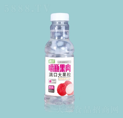 森宇嚼瓶果肉荔枝果粒復(fù)合果汁450ml