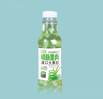 森宇嚼瓶果肉蘆薈果粒復(fù)合果汁450ml