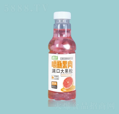 森宇嚼瓶果肉西柚果粒復(fù)合果汁450ml
