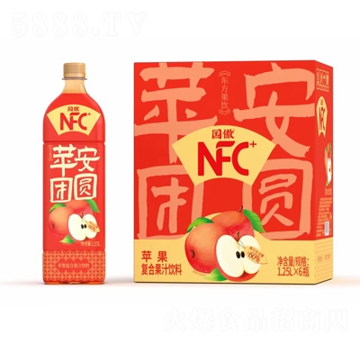 國傲復(fù)合果汁蘋果汁1.25L×6