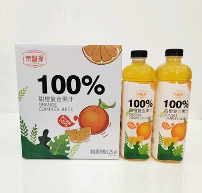 京智源復合果汁飲料甜橙汁1.25L×6