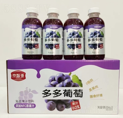 京智源復合果汁葡萄汁500ml×15