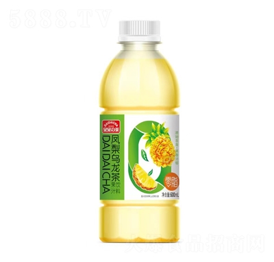 呆呆の茶鳳梨烏龍茶果汁飲料600ml