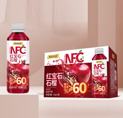 唯唯倍健紅寶石石榴復(fù)合果汁飲料450gX15瓶