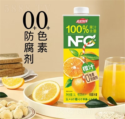 豐之源NFC橙汁果汁飲料1L