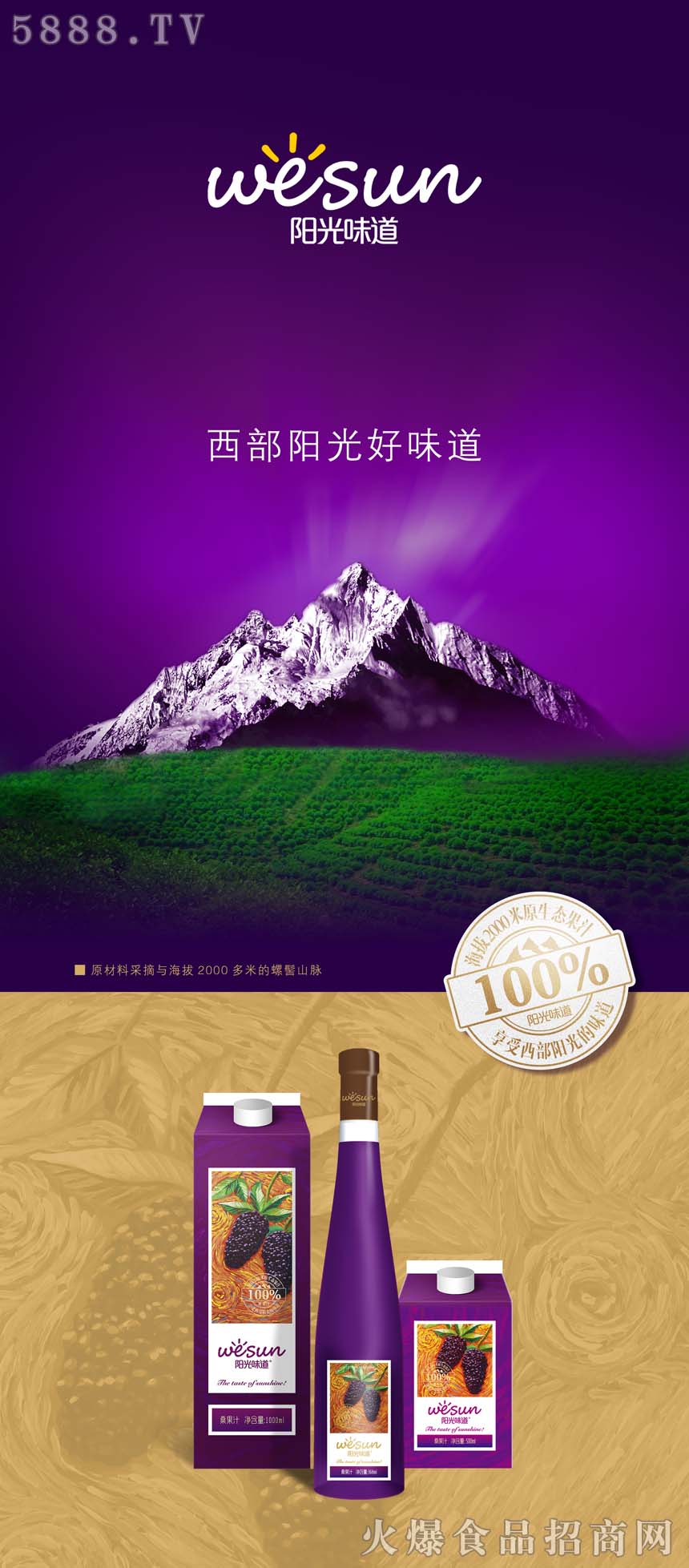 西部陽(yáng)光桑葚汁